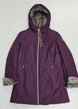 SUNS BOARDS GIUBBINO DONNA MARMOLADA FUR CON CAPPUCCIO VIOLA