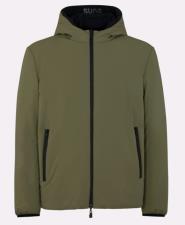 SUNS GIACCA uomo Delhi midi reversibile con cappuccio ARMY BLACK