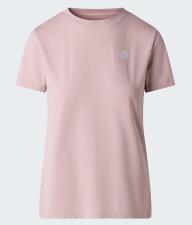 THE NORTH FACE T-shirt Evolution Simple Dome Slim da donna METAL PINK