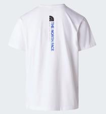 THE NORTH FACE T-shirt VERTICAL REGULAR SHOR UOMO BIANCA