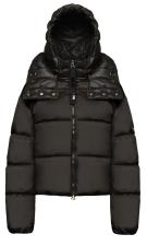 UPTOBE BOMBER DONNA CON CAPPUCCIO NERO