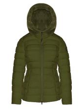 UPTOBE GIUBBINO DONNA CORTO TRAPUNTATO MABELLE VERDE OLIVA