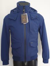Woolrich Stretch Bomber Blu Elettrico